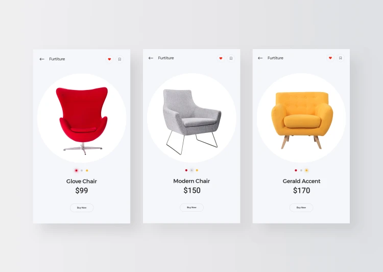 Пример хорошего UI/UX дизайна, кресла